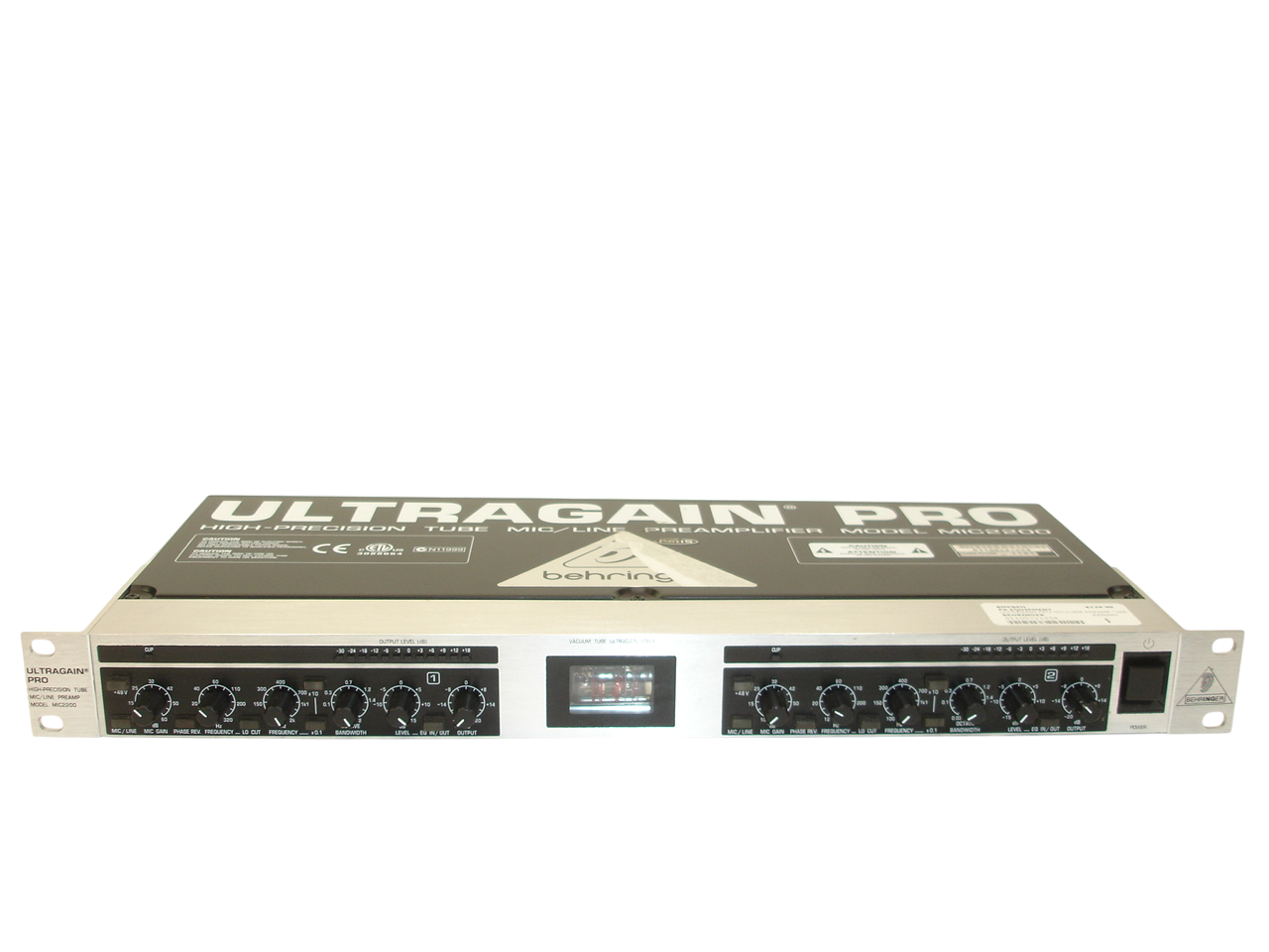 Behringer MIC2200 Ultragain Pro Tube Microphone Preamp