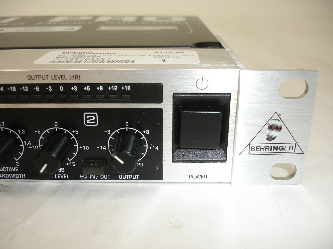 Behringer MIC2200 Ultragain Pro Tube Microphone Preamp