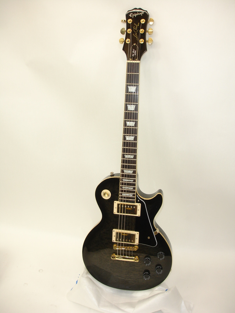 2008 Epiphone Les Paul Ultra II Electric Guitar, Midnight Ebony w