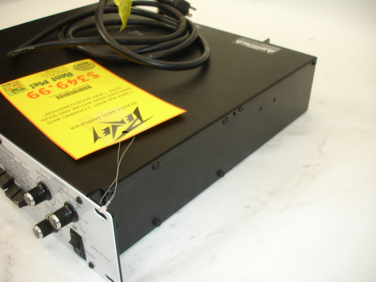 Peavey T-Max 2 Channel Rackmount Bass Amp Head - Previously
