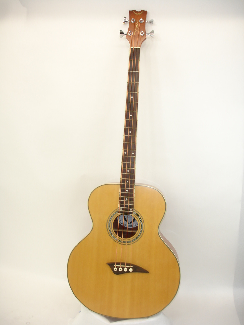 Dean EAB Acoustic Electric Bass Guitar, Satin Natural w/ Bag