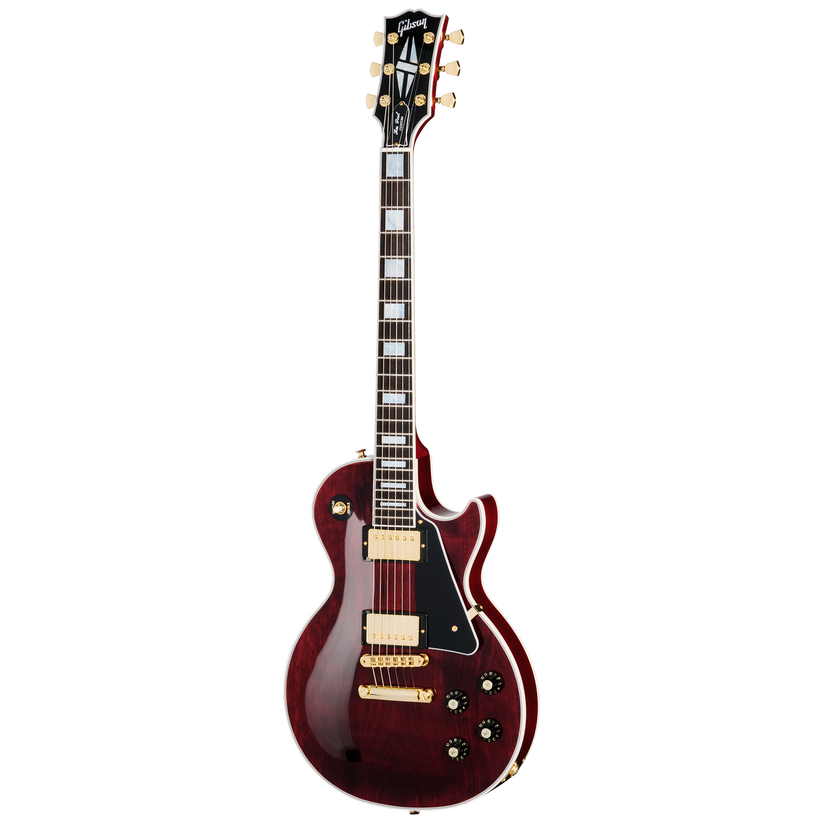Gibson Les Paul Custom 70s Electric Guitar, Wine Red with Case