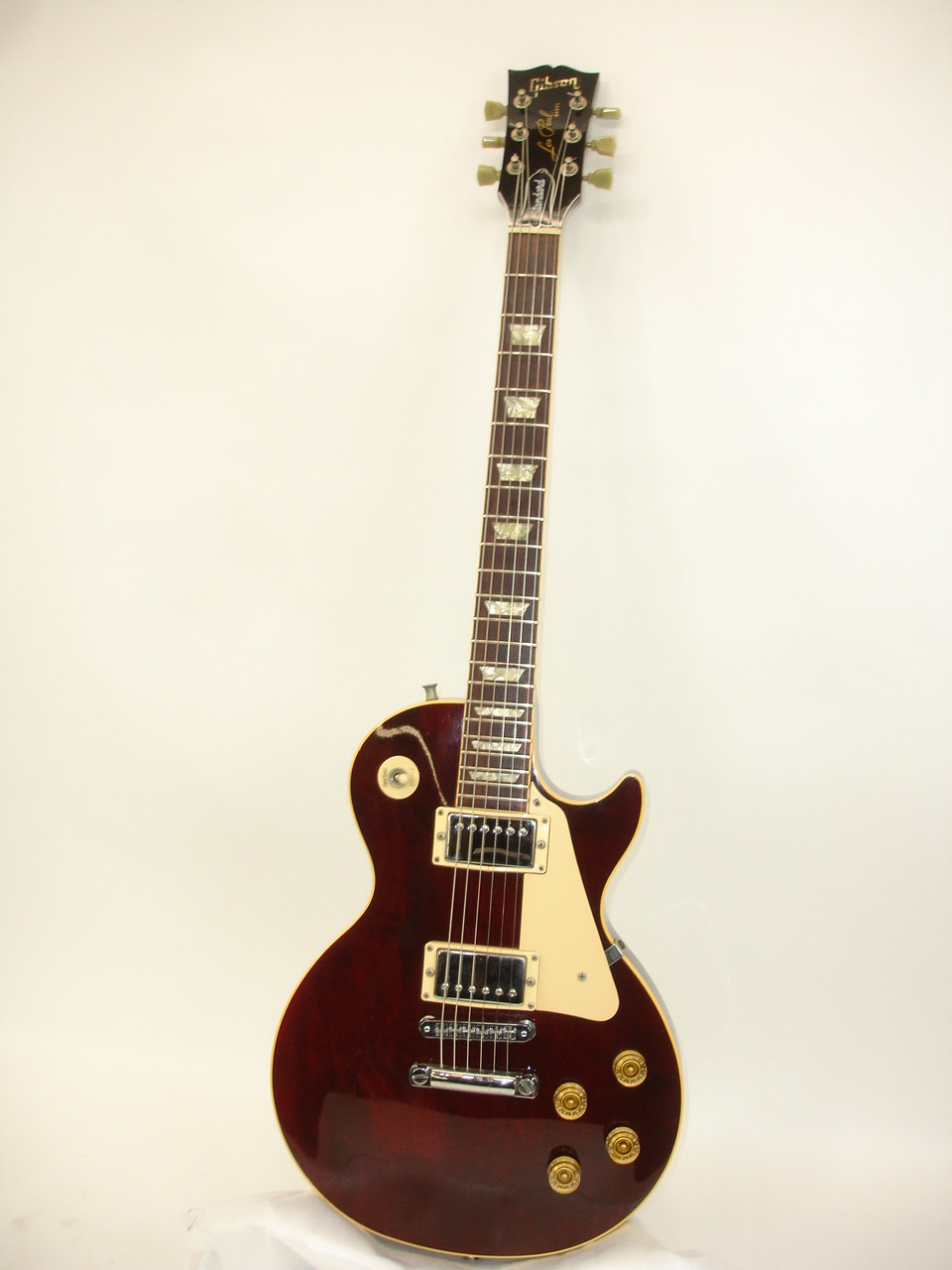 1988 Gibson Les Paul Standard Electric Guitar, Wine Red w/ Case