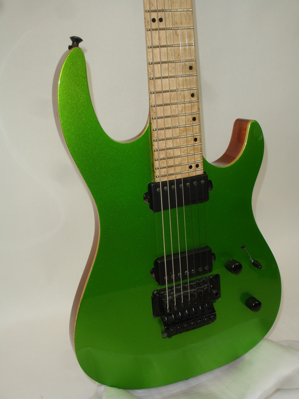 Kiesel DC7 Custom 7-String Electric Guitar, Green w/ Case