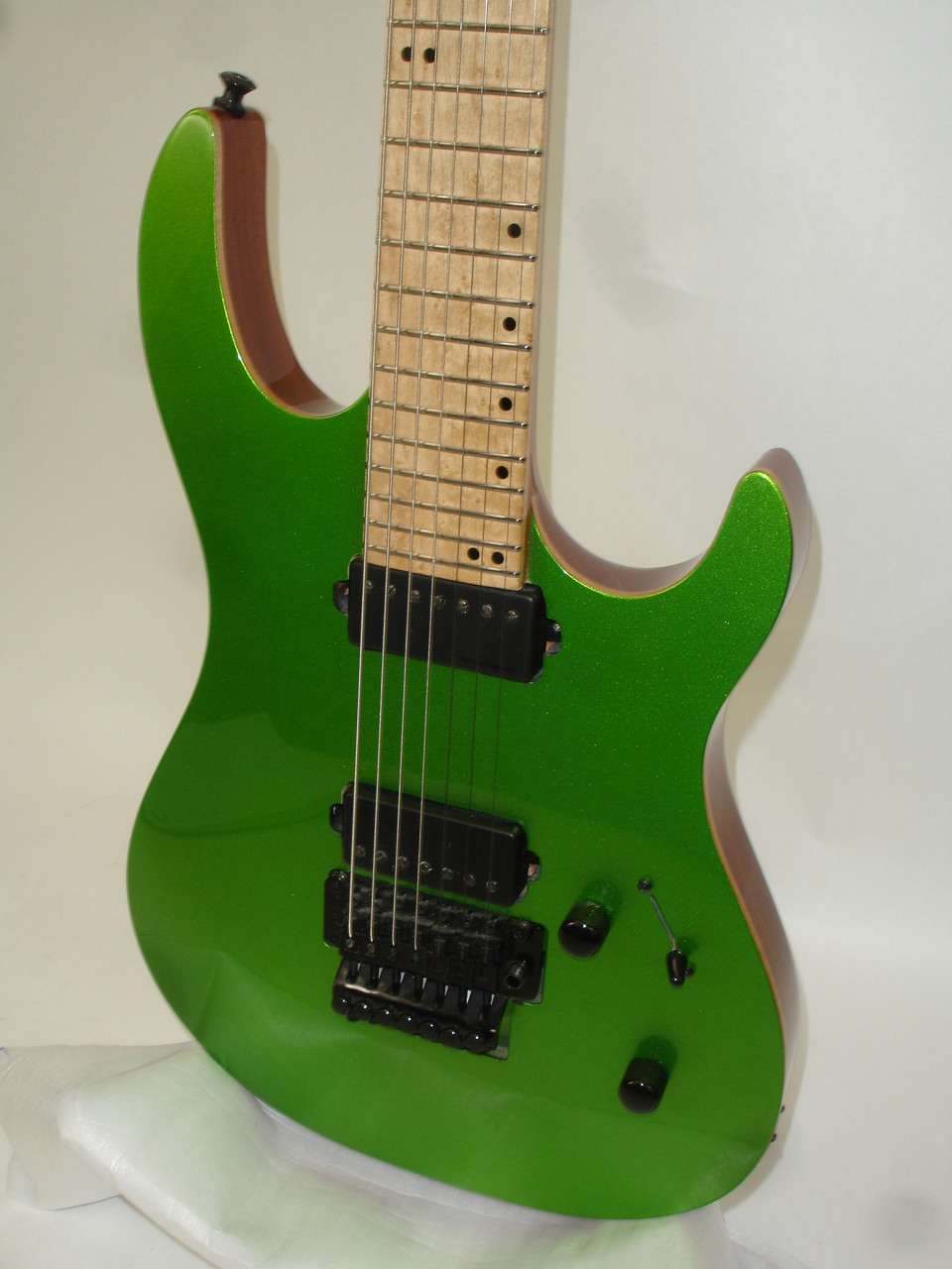Kiesel DC7 Custom 7-String Electric Guitar, Green w/ Case