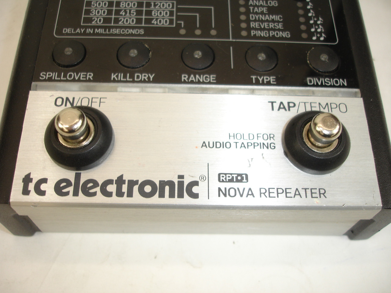 TC Electronic RPT-1 Nova Repeater Delay Guitar Effects Pedal w