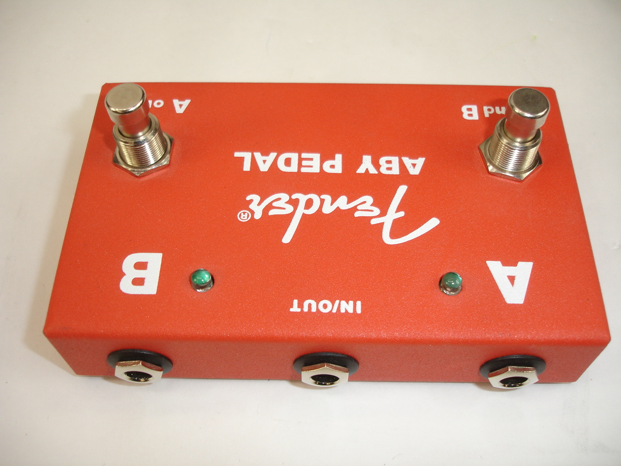 Fender 2-Switch ABY Footswitch Pedal, Red - Previously Owned