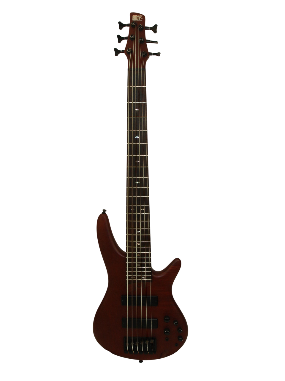 2023 Ibanez SR506E 6-String Bass Guitar, Brown Mahogany