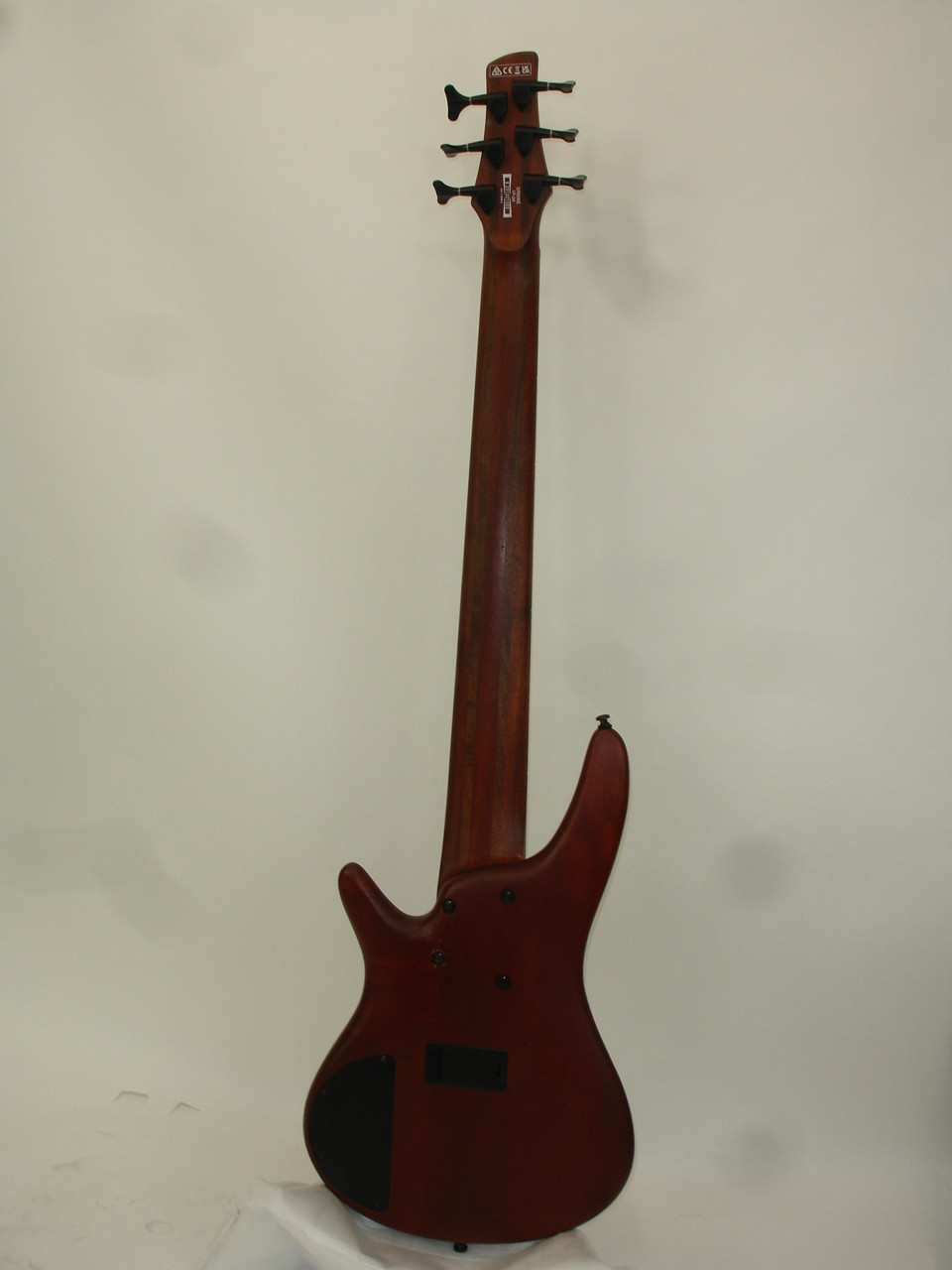 2023 Ibanez SR506E 6-String Bass Guitar, Brown Mahogany