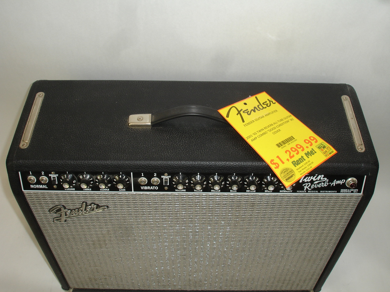 2001 Fender '65 Twin Reverb Reissue 85-Watt 2x12