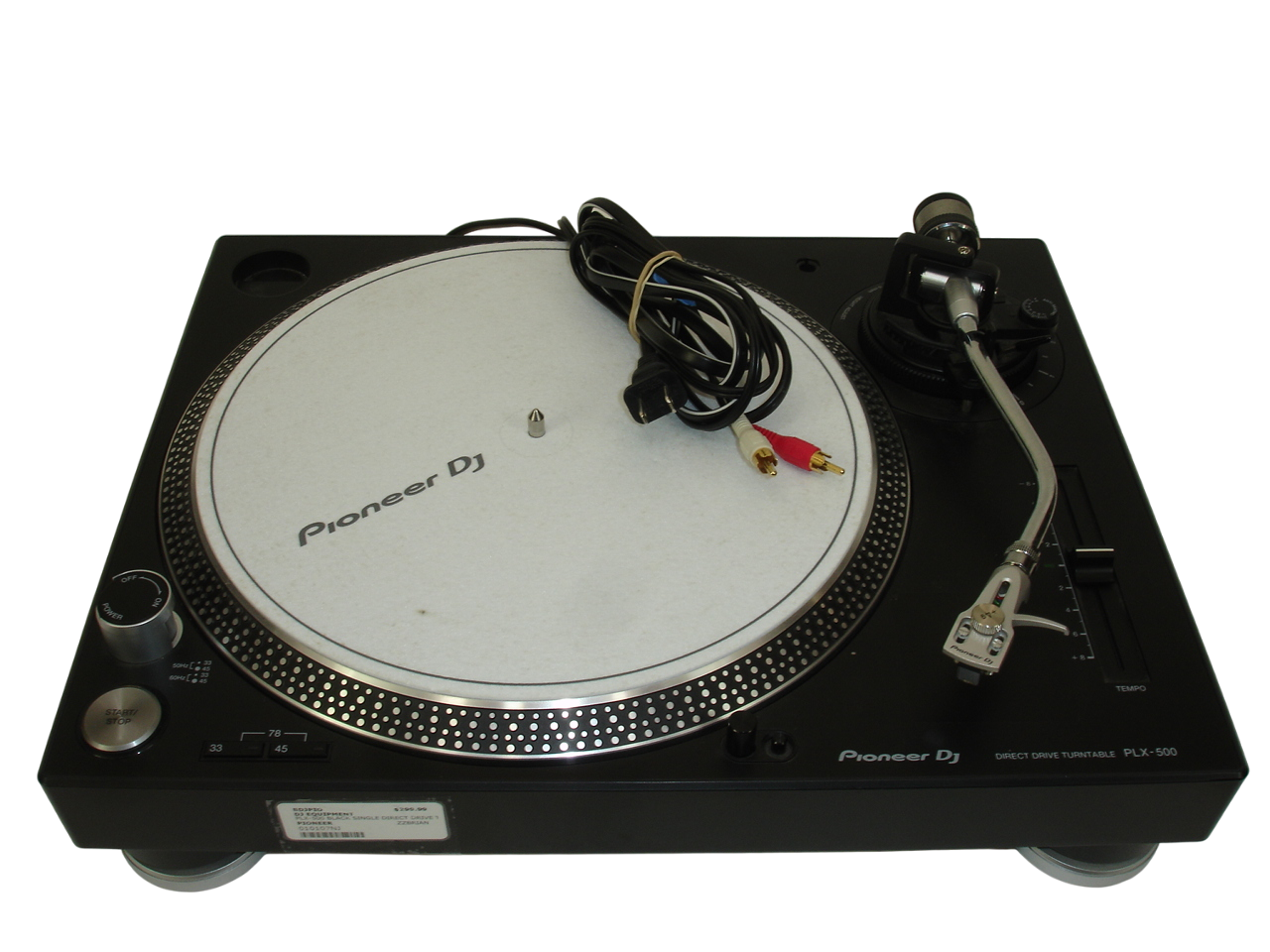 Pioneer PLX-500 Direct Drive Turntable, Black - Previously Owned