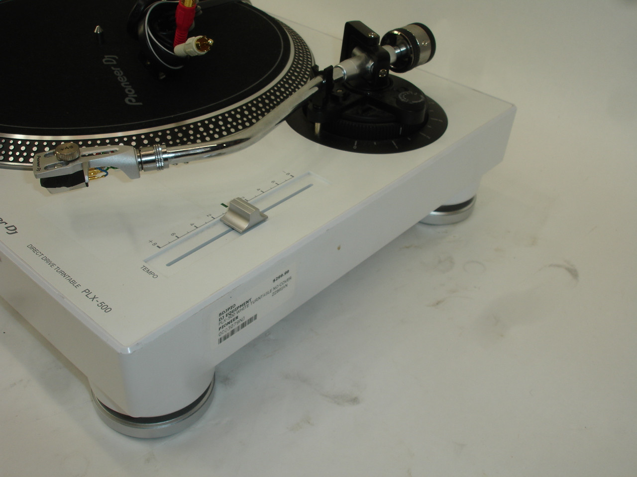 Pioneer PLX-500 Direct Drive Turntable, White - Previously Owned