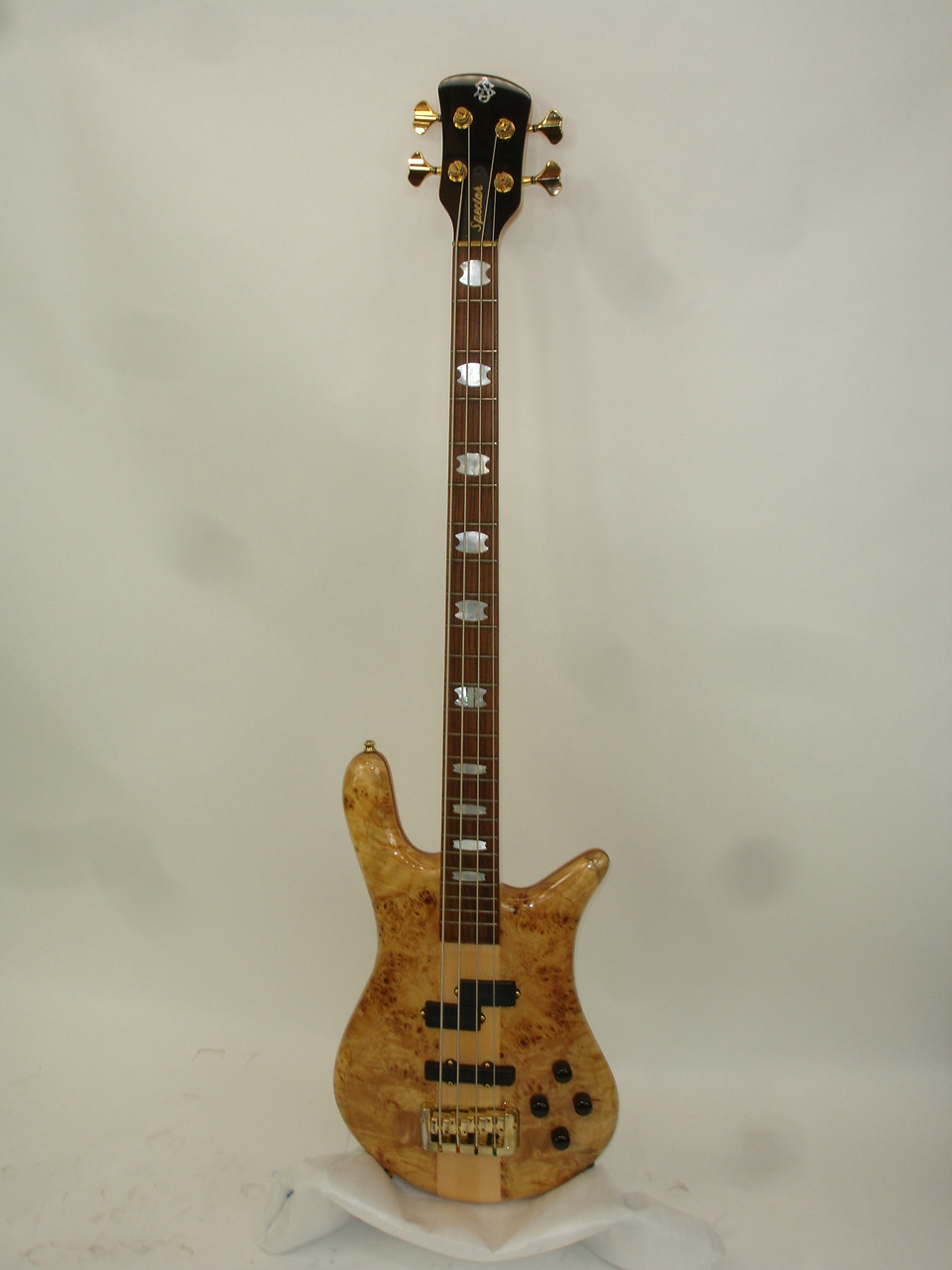 「値下げ中」Spector Euro 4LX Natural Spector Euro 4 LX 4-String Electric Bass Guitar, Poplar Burl