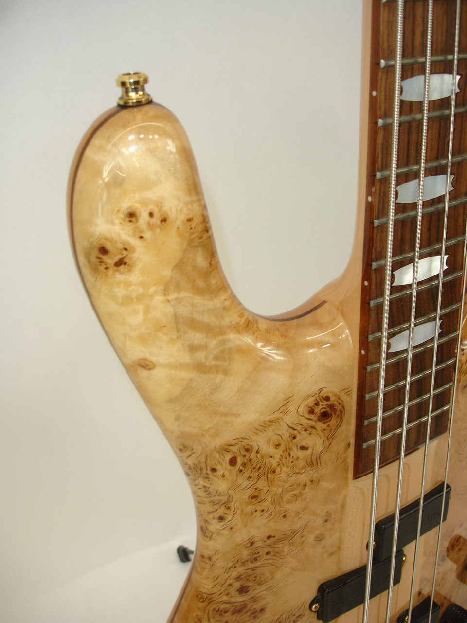 Spector Euro 4 LX 4-String Electric Bass Guitar, Poplar Burl