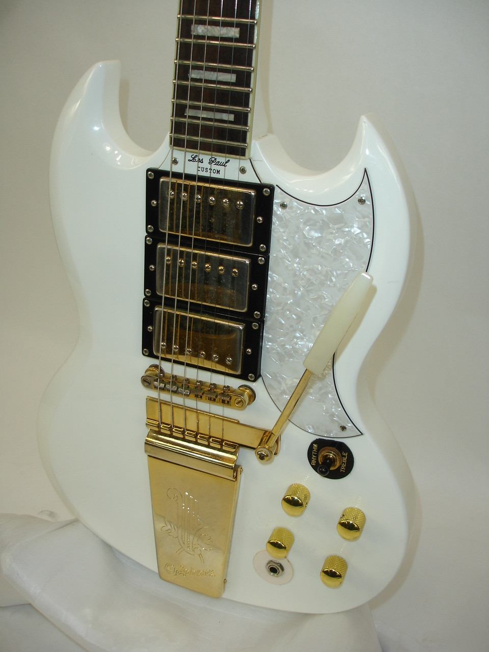 2006 Epiphone G-400 SG Les Paul Custom Electric Guitar, Alpine