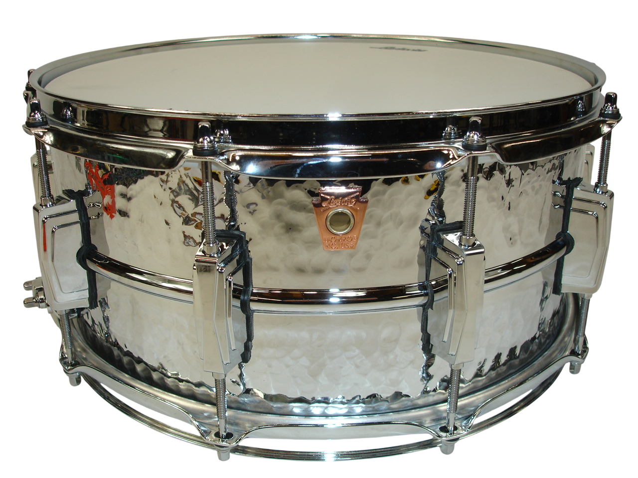 Ludwig Limited-Edition Hammered Chrome-Plated Copper Shell 14x6.5