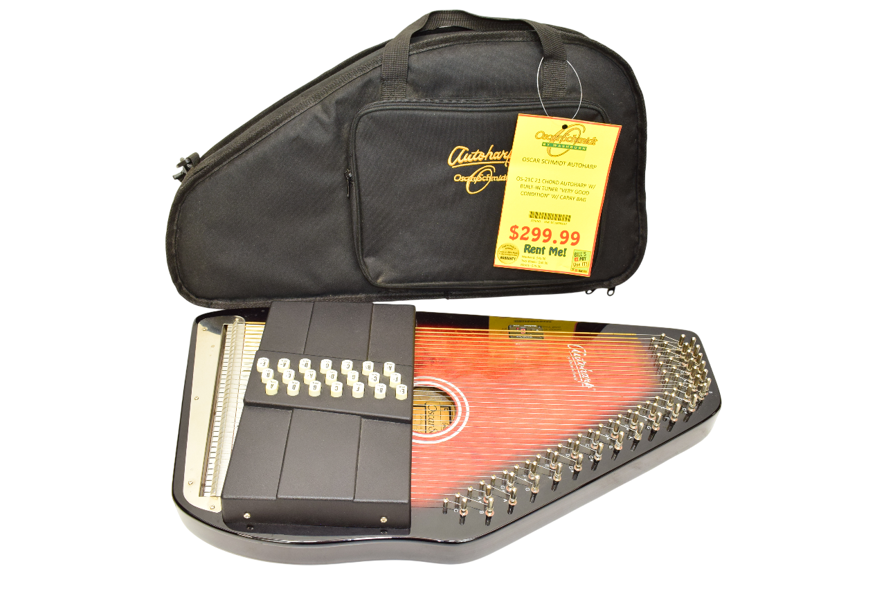 Oscar Schmidt OS21C 21-chord Classic Autoharp, Gloss w/ Bag