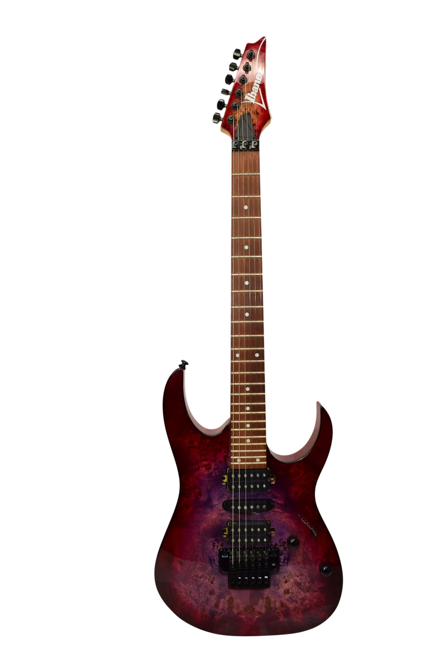 2024 Ibanez RG470PB Electric Guitar, Red Eclipse Burst