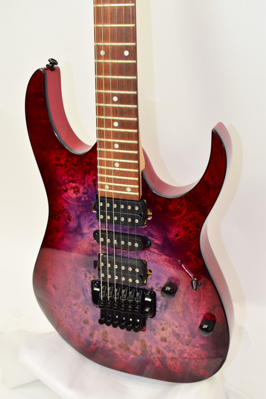 2024 Ibanez RG470PB Electric Guitar, Red Eclipse Burst