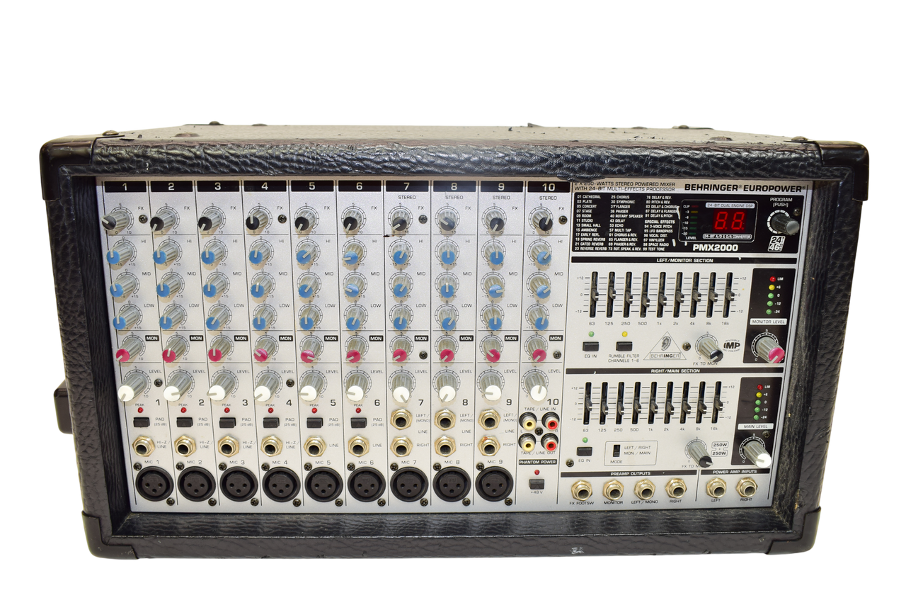 Behringer PMP2000 800-Watt Powered Mixer w/ Multi FX - Previously