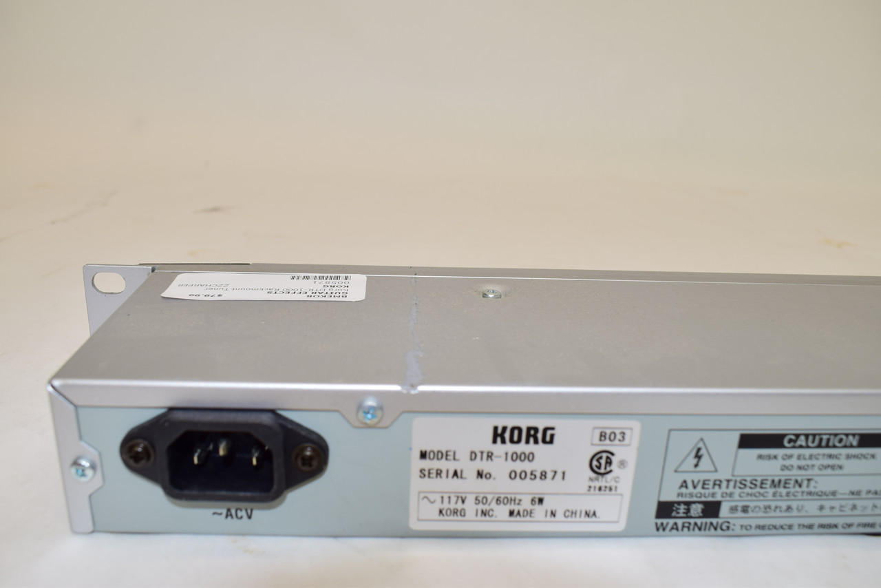 Korg DTR1000 Professional Rackmount Guitar & Bass Tuner