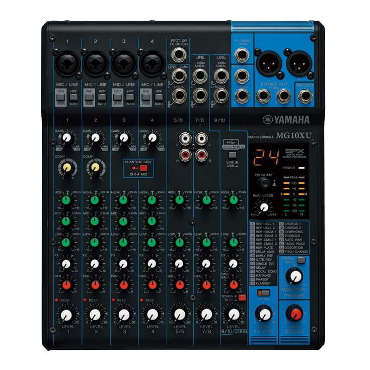 【極美品付属品完備】YAMAHA MG10XU SHURE Beta58A 配信 Amazon.com: Yamaha MG10XU 10-Channel Analog Mixer, with 4