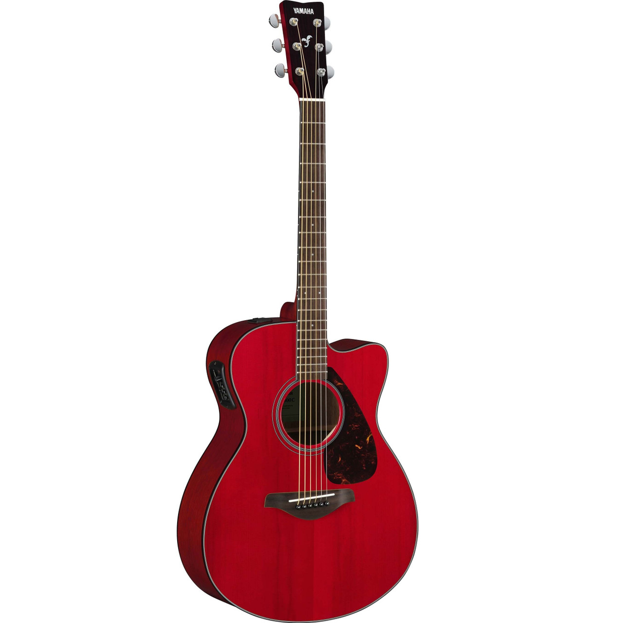 Yamaha FSX800CRR Electric Acoustic Guitar, Ruby Red Finish