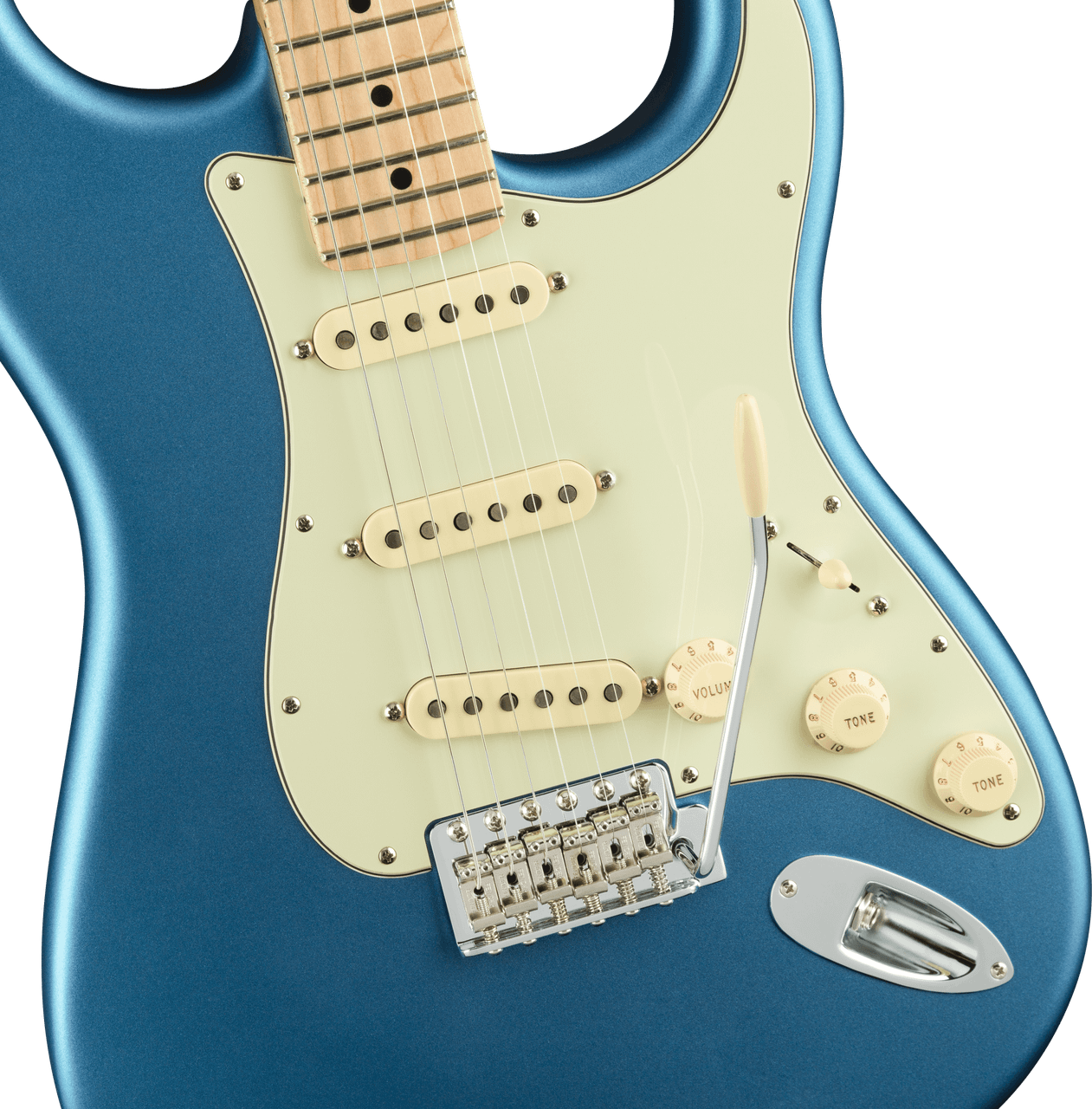 Fender American Performer Strat Electric Guitar, Satin Lake Placid