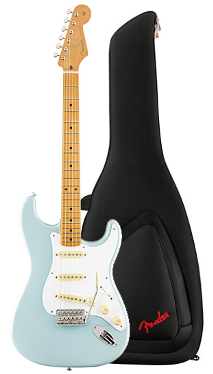 Fender Vintera Series 50's Stratocaster, Sonic Blue, Maple Fretboard w/  Fender Original Gigbag