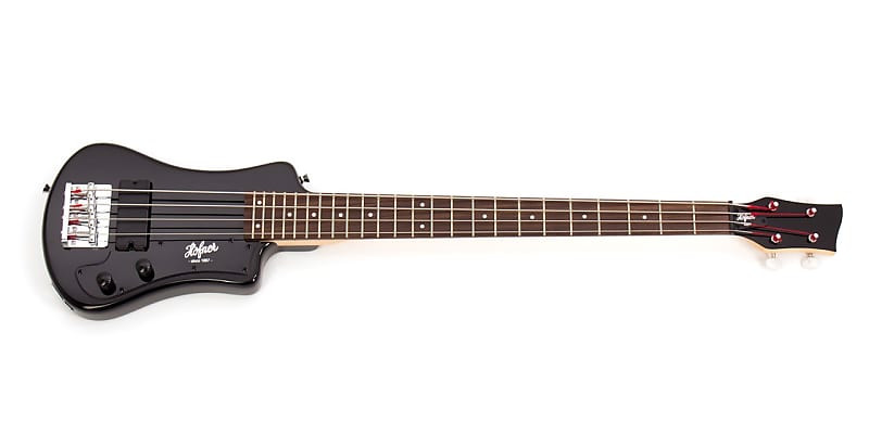 Höfner Shorty Bass ほぼ未使用 ナイロン弦 Hofner Shorty Model Travel Sized Electric Bass, Black Finish w