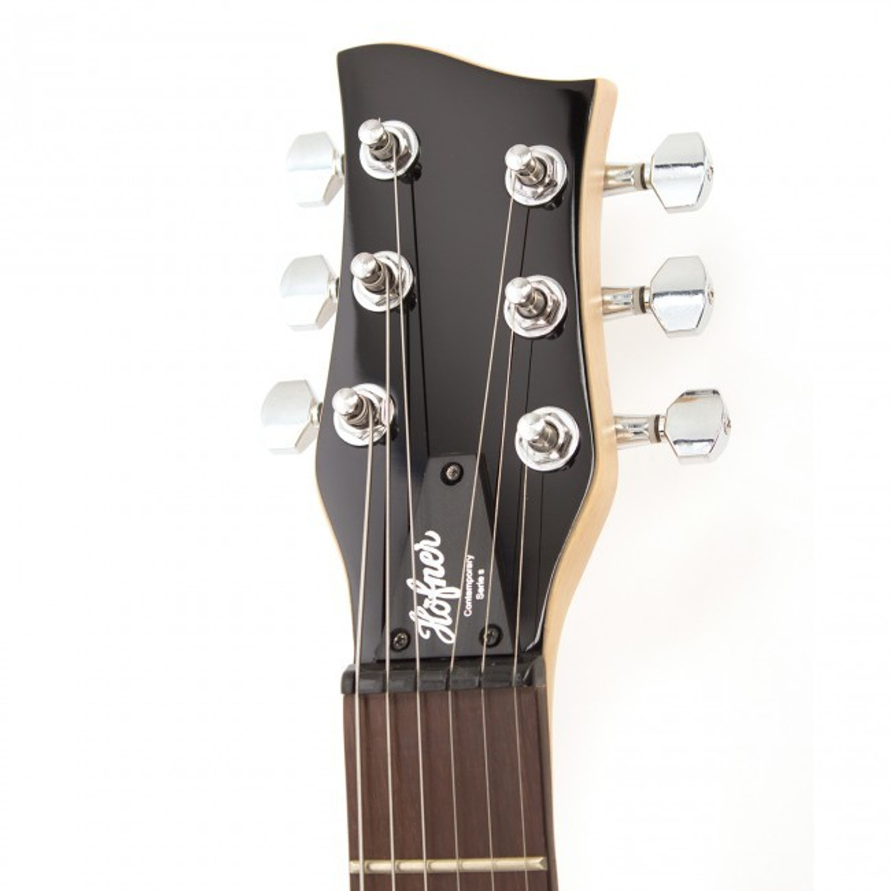 Hofner Shorty Model Travel Sized Electric Guitar, Black