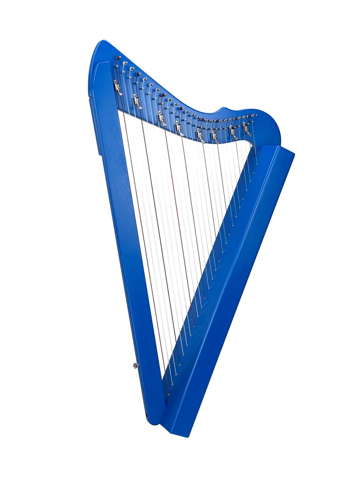 Rees Harps Sharpsicle Harp, 26 Strings, Blue Finish, Made in the