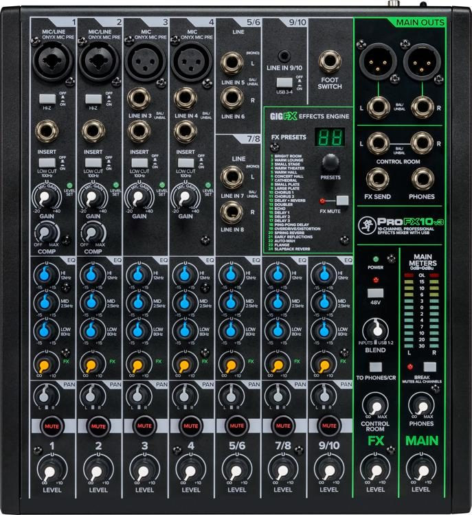 Mackie ProFX10v3 10-channel Mixer with USB and Effects - Bill's Music