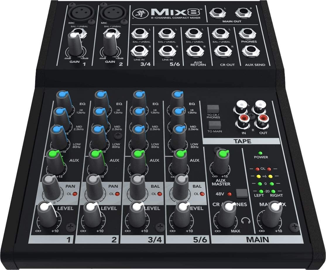 Mackie Mix8 8-channel Compact Mixer - Bill's Music