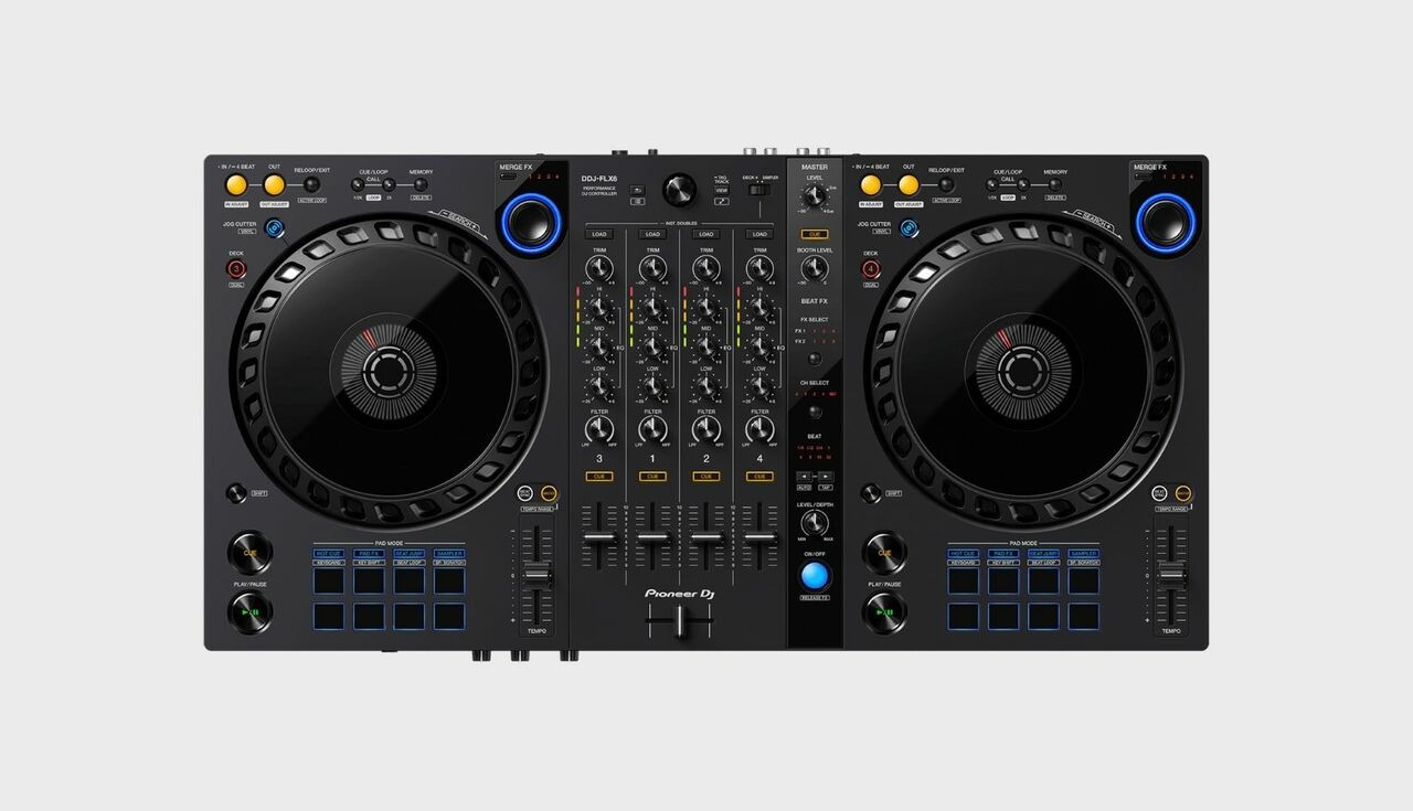 Pioneer DJ DDJ-FLX6 4-deck Rekordbox and Serato DJ Controller