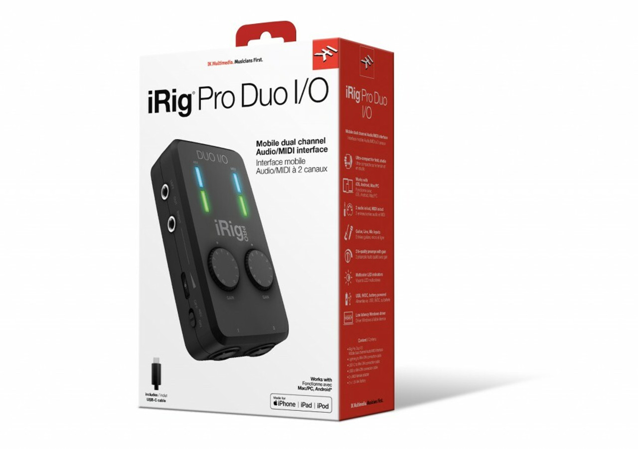 IK Multimedia iRig Pro Duo I/O Mobile 2-channel audio/MIDI