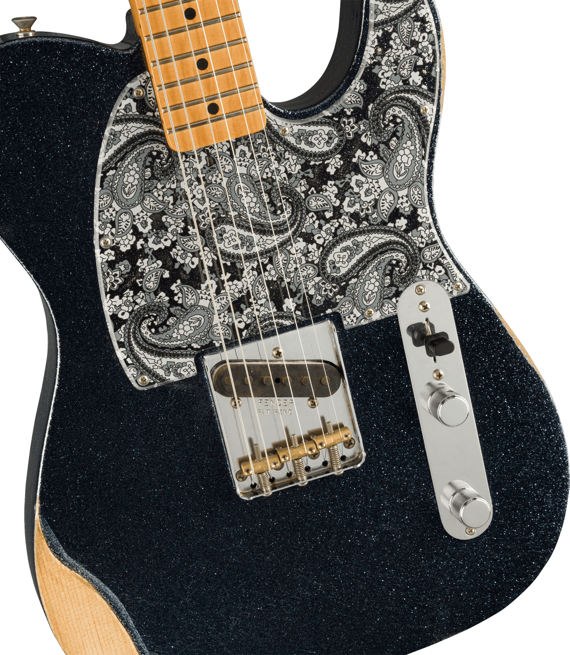 Fender Brad Paisley Esquire ®, Maple, Black Sparkle w/ Deluxe