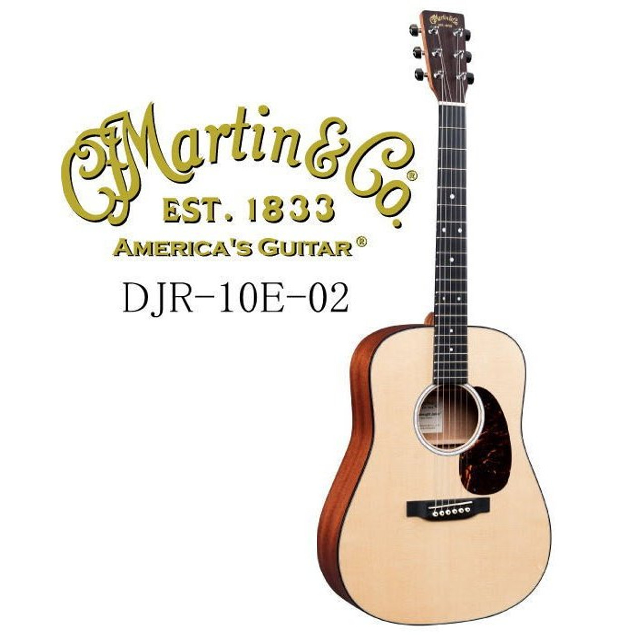 Martin DJr 10E-02 Spruce Dreadnought Junior Acoustic Guitar