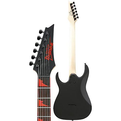 Ibanez Gio Series GRG131DX Electric Guitar Black Flat w/ Red