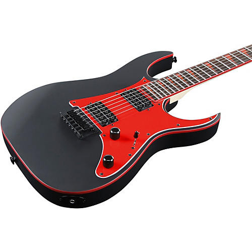 Ibanez Gio Series GRG131DX Electric Guitar Black Flat w/ Red
