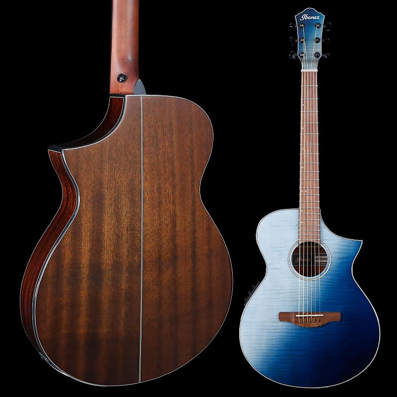 Ibanez AEWC32FM Acoustic-Electric Guitar - Indigo Sunset Fade