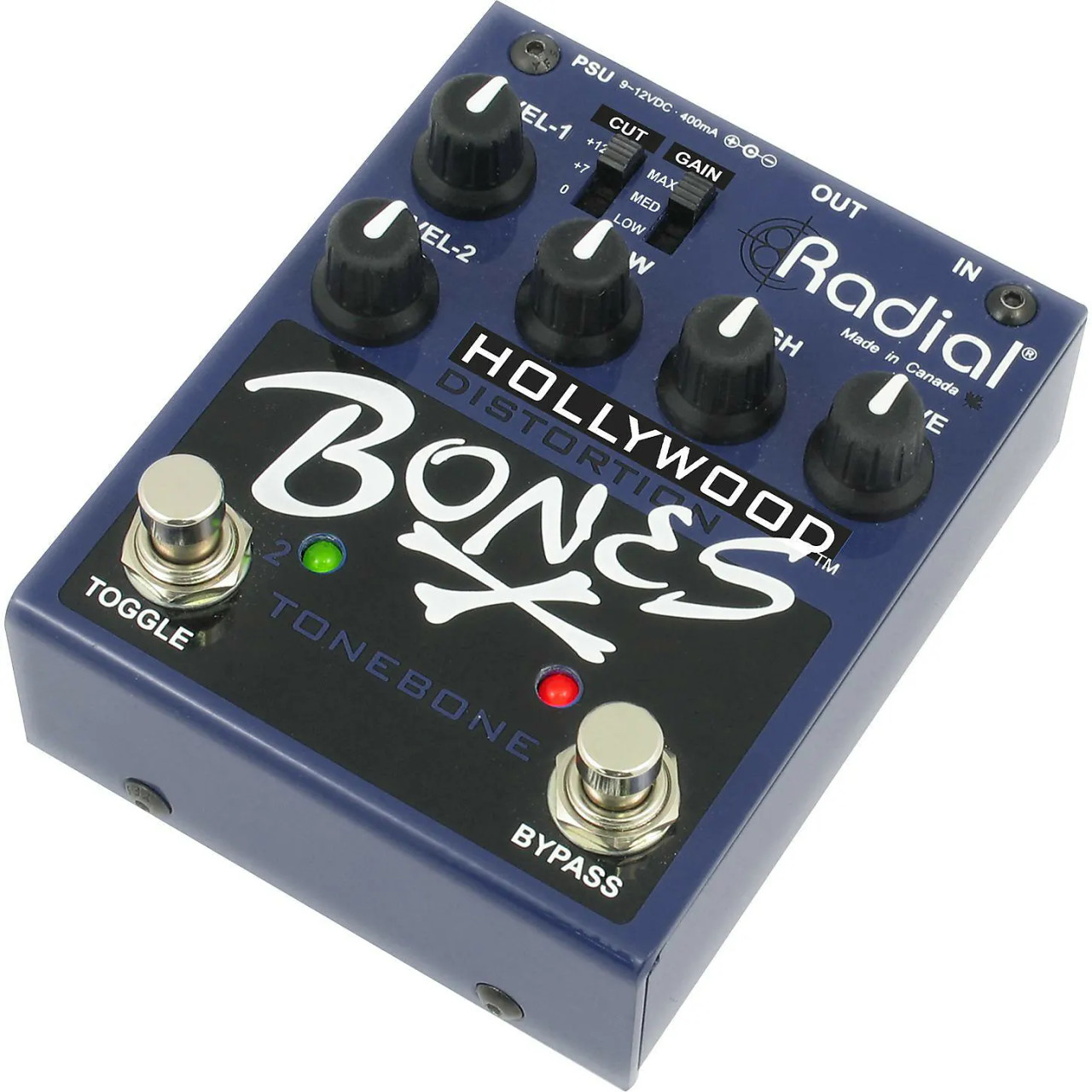 Radial Bones Hollywood Distortion Guitar Effects Pedal - R800 7100