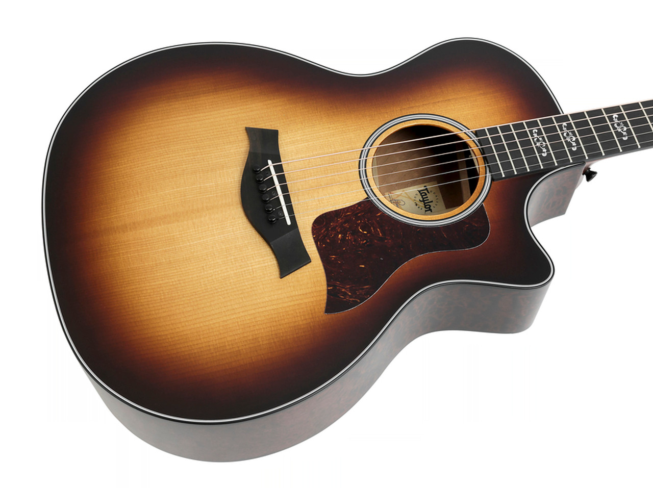 Taylor 314CE-LTD-TS-QS Grand Auditorium LTD - Cutaway, Electronics,  Torrified Sitka Spruce Top, Quilted Sapele b/s, Sunburst with HardCase