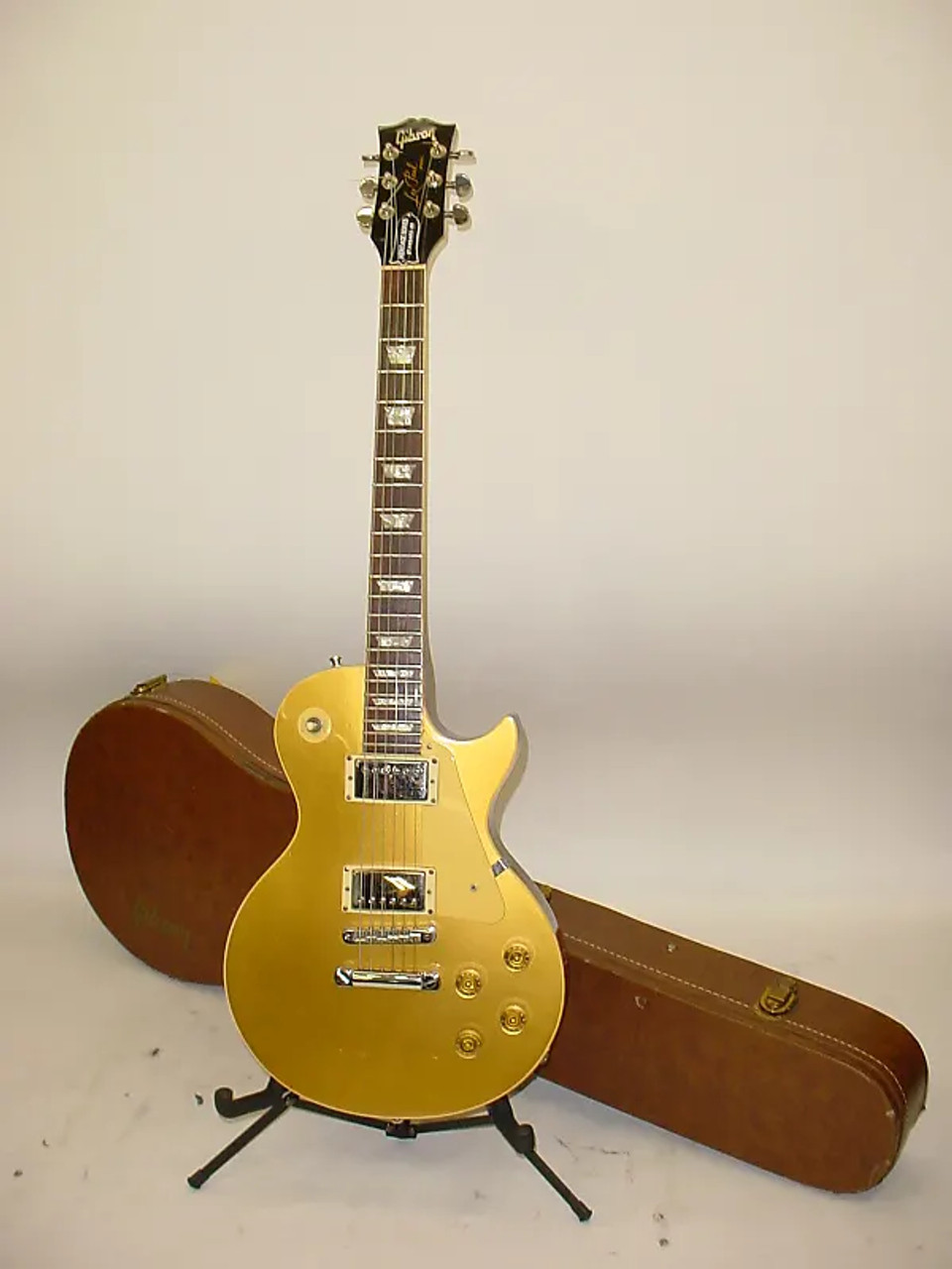 Vintage 1981 Gibson Heritage Series Standard-80 Les Paul Electric Guitar -  Gold Top w Hardshell Case