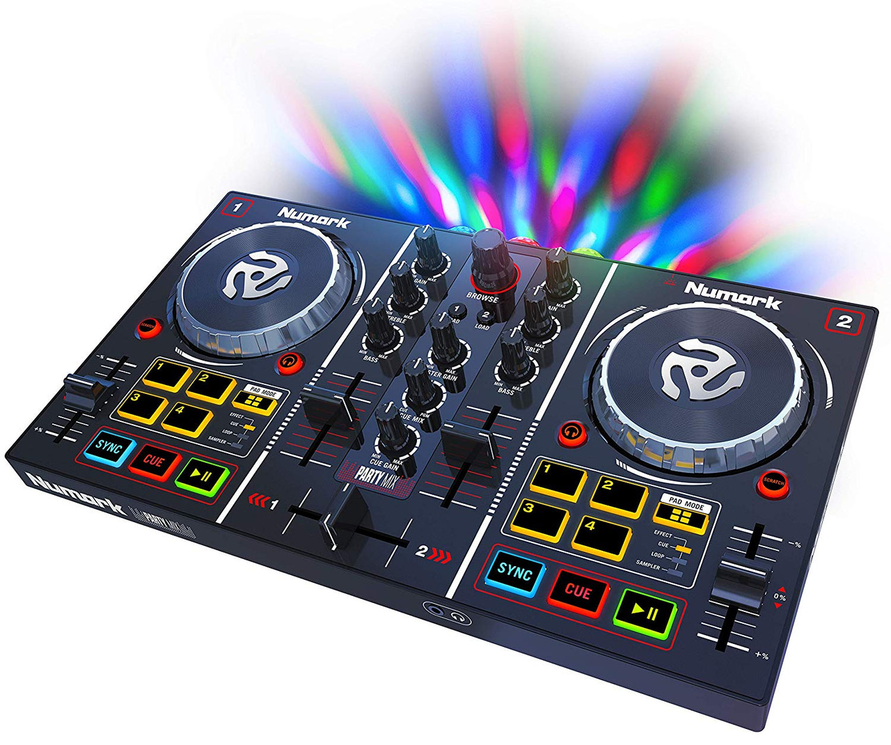 Numark Party Mix DJ Controller with Built In Light Show - Bill's Music