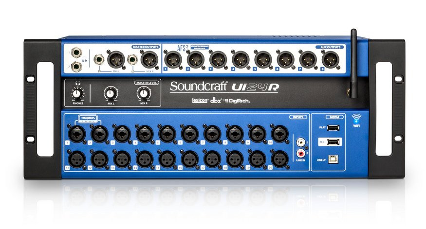 Soundcraft UI24R 24-Channel Rackmount Digital Mixer, with WiFi