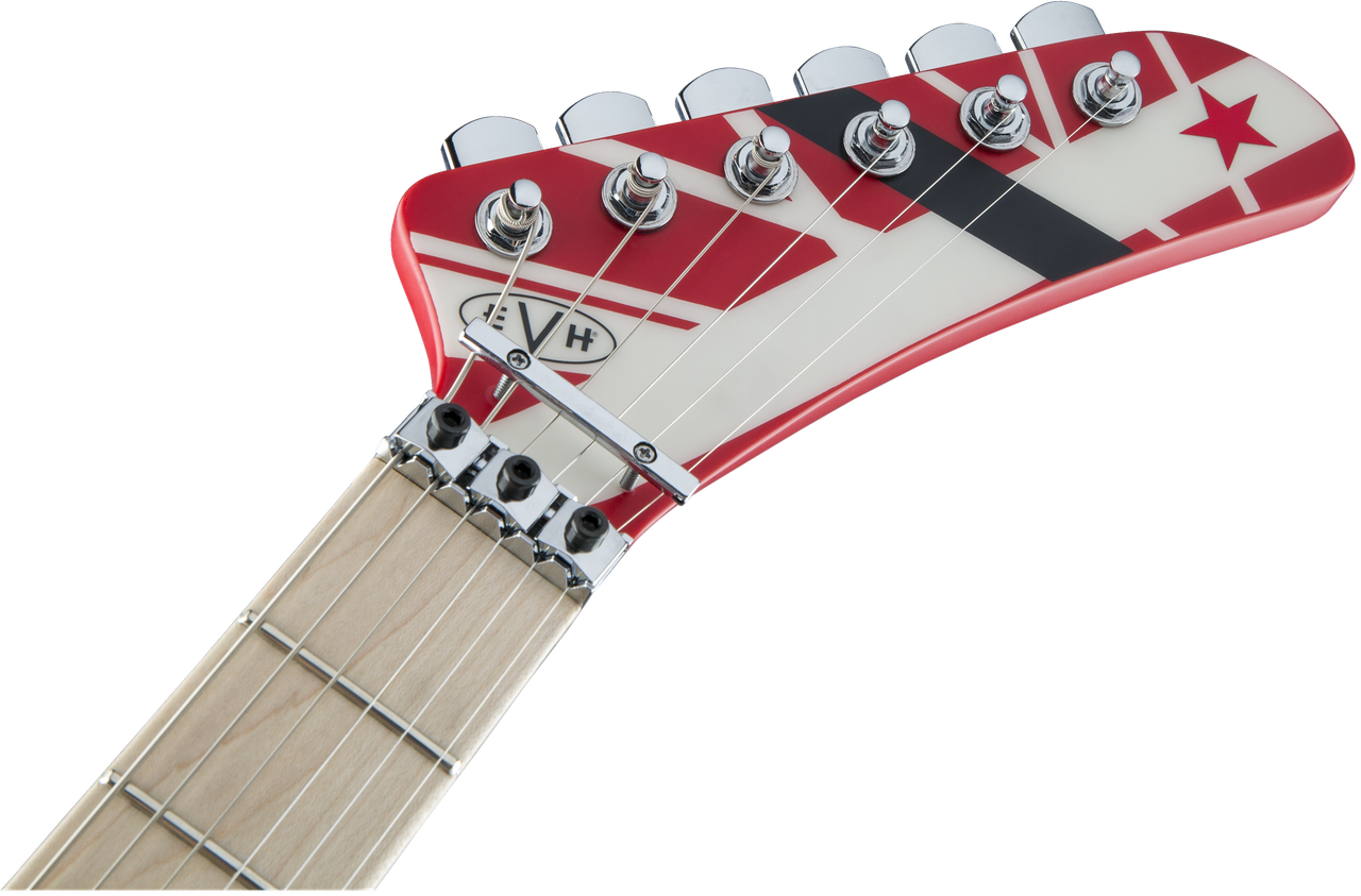 EVH Striped Series 5150™, Maple Fingerboard, Red with Black and