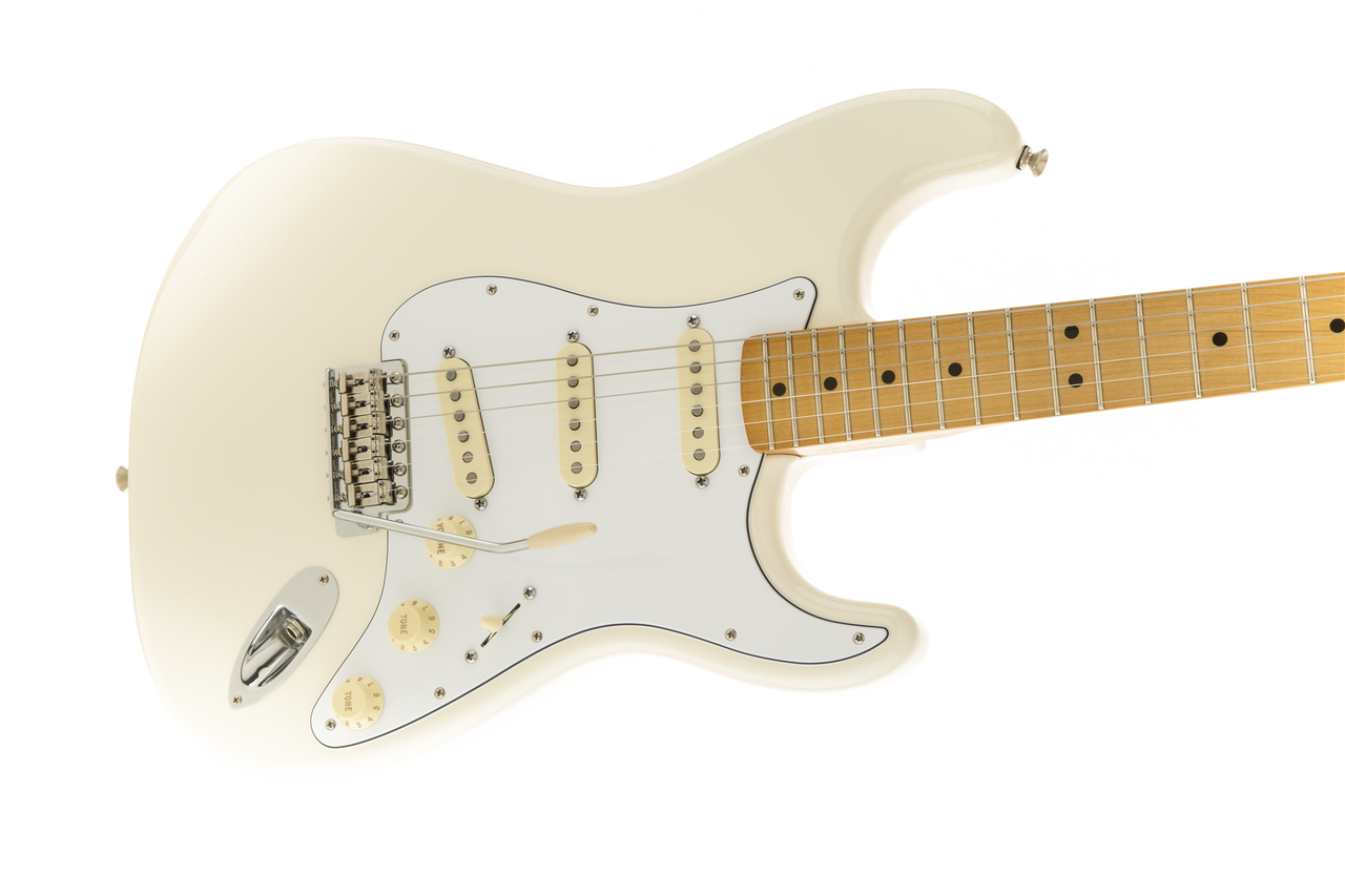 Fender Jimi Hendrix Strat, Maple Fingerboard, Olympic White w/ Gig