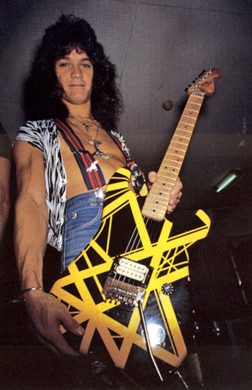 Evh striped series black shop with yellow stripes