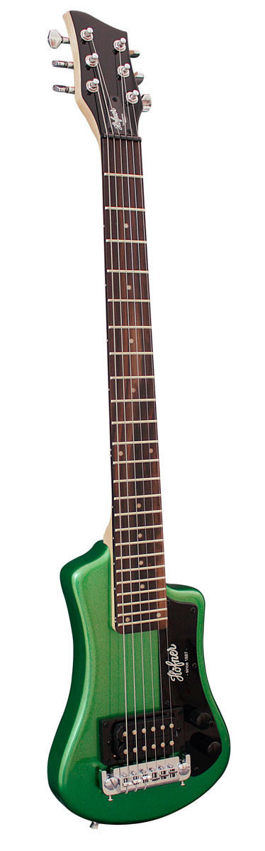 Hofner Shorty Model Travel Sized Electric Guitar, Cadillac Green